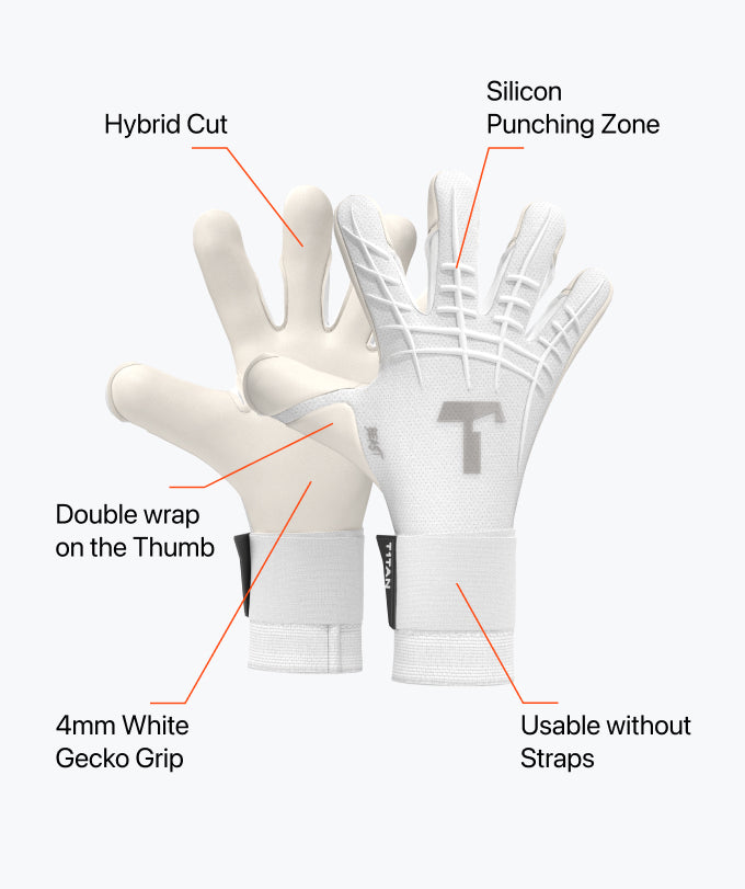 WHITE BEAST 3.0 – Goalie Gloves with Maximum Catching Surface